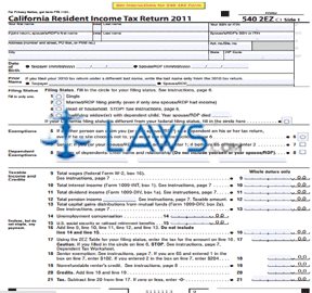 Form 540 2EZ California Income Tax Return 