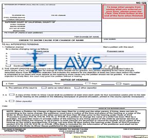 legal form n.a California Forms  Laws.com  120    NC Form