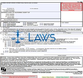 Form FL-300 Order to Show Cause