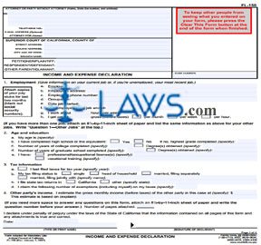 Form FL-150 Income and Expense Declaration