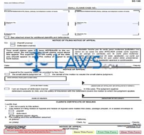 Notice of Appeal
