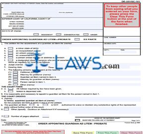 Order Appointing Guardian Ad Litem - Probate [same as DE-351]