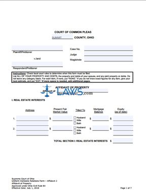 Small estate affidavit illinois template