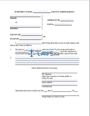 Form Additional Affidavit(s) in Support of Return to Motion