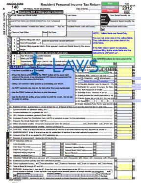 Form 140 Resident Personal Income Tax Return Package