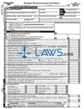Form 140 Resident Personal Income Tax Return Booklet