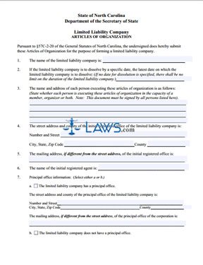Form L-01 Articles of Organization 
