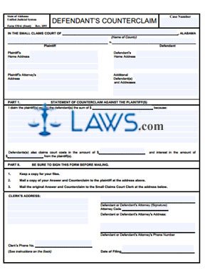 Form SM-6 Defendant’s Counterclaim