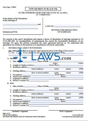 Petition for Dissolution of Marriage (with children)