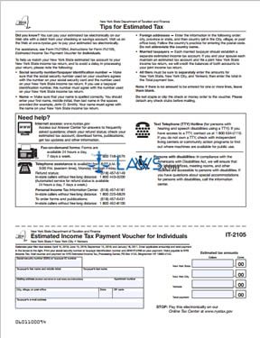 Estimated Income Tax Payment Voucher