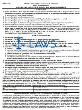 CC-001-A Child Care Assistance Rights and Responsibilities