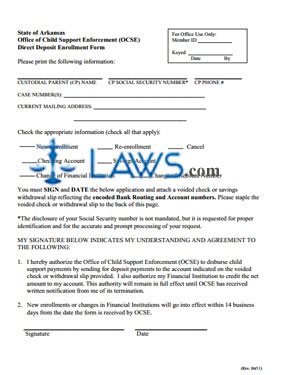 Direct Deposit Enrollment