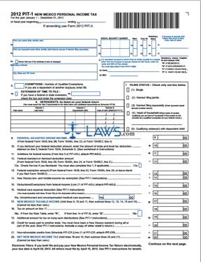 Form 2010 PIT-1 Personal Income Tax Return 