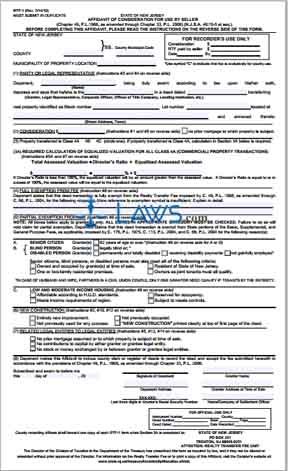 Form Affidavit of Consideration for Use by Seller