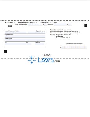 Form CBT-100S-V Corporation Business Tax Payment Voucher 