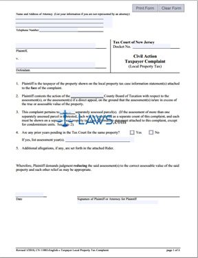 Form 11003 Complaint 