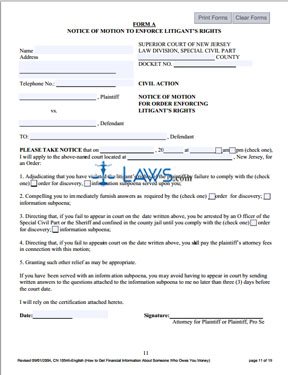 Form CN-10546 Motion Enforce Litigant’s Rights