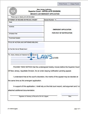 Megan's Law Emergent Application