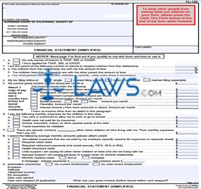 Form GC210CA Guardianship Petition -Child Information Attachment