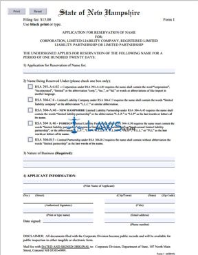 Form 11 Articles of Incorporation 