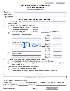 Form 2420-P Request for Certificate or Copy