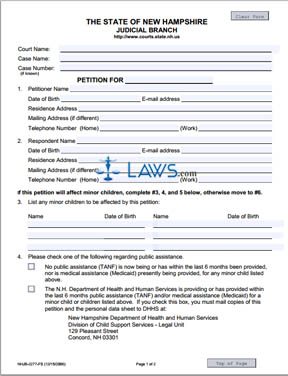 Petition for .......