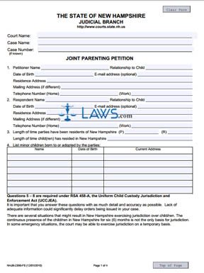 Joint Parenting Petition
