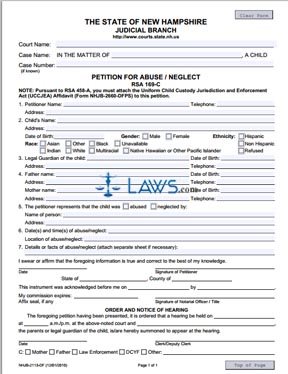 Petition for Abuse / Neglect