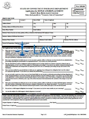 bail bonds form