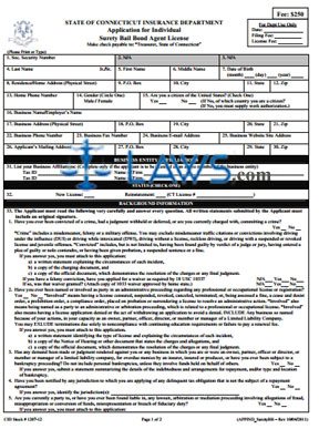 Bail Bond Agent (Surety) Application