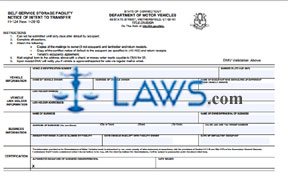 Form H-124 Self-Service Storage Facility Notice of Intent to Transfer