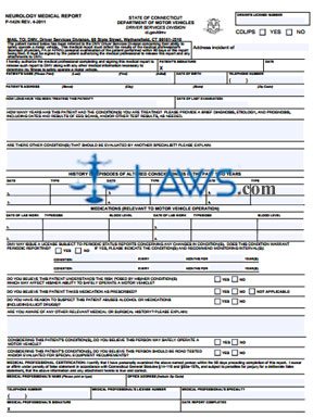 Form P-142N Neurology Medical Report   