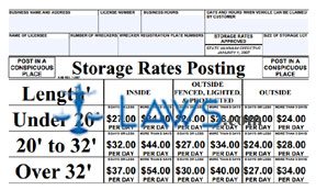 Form K-88 Storage Rates Posting 