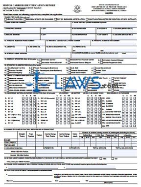 Form MCS-150CT Motor Carrier Identification Report