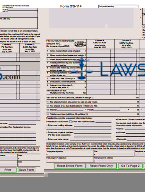 Form OS-114 Sales and Use Tax Return