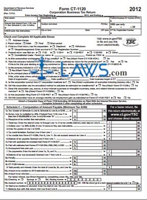 Form CT-1120 Corporation Business Tax Return 