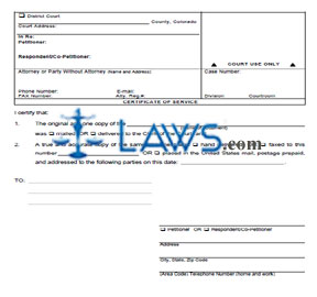 Certificate of Service