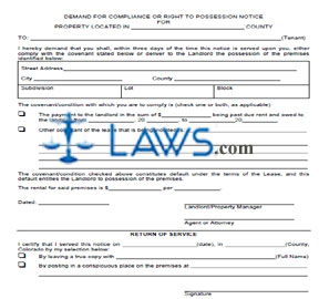 Complaint in Forcible Entry and Detainer