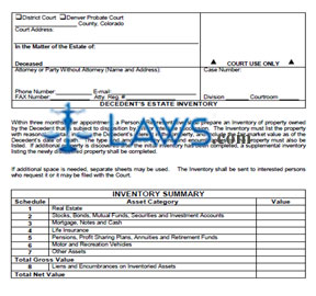 Decedent's Estate Inventory