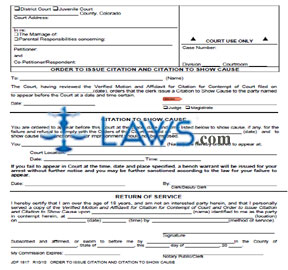 Order to Issue Citation & Citation to Show Cause