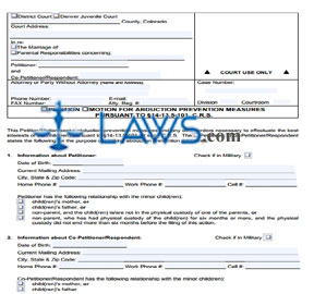 Petition/Motion for Abduction Prevention Measures